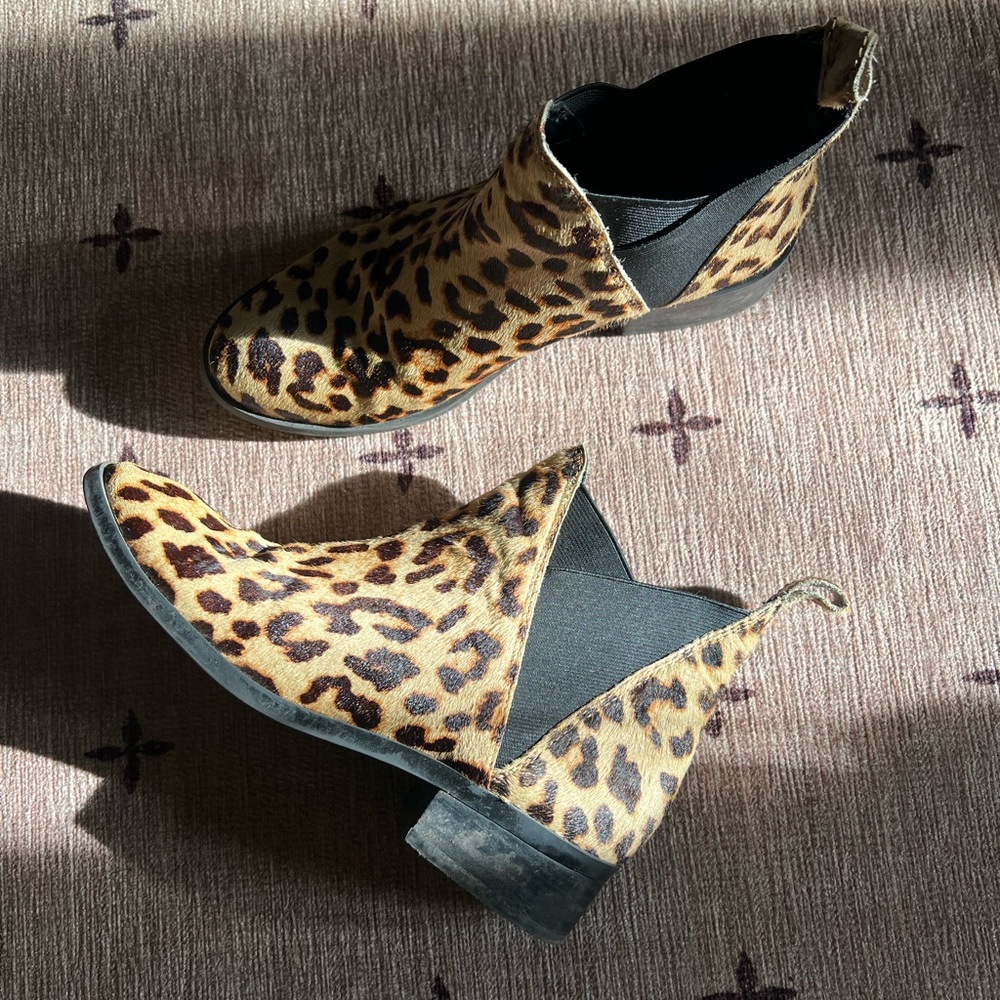 Aldo Animal Print Ankle Booties